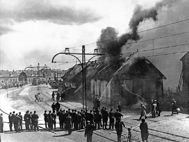 Historische foto van de halte
