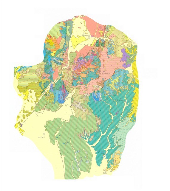 Geologická mapa Štiavnického stratovulkánu
