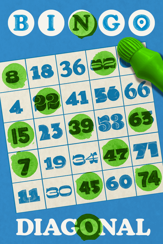 Bingo 2026: Diagonal Bingo