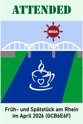 Früh- und Spätstück am Rhein im April