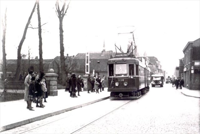 Historische foto van de halte