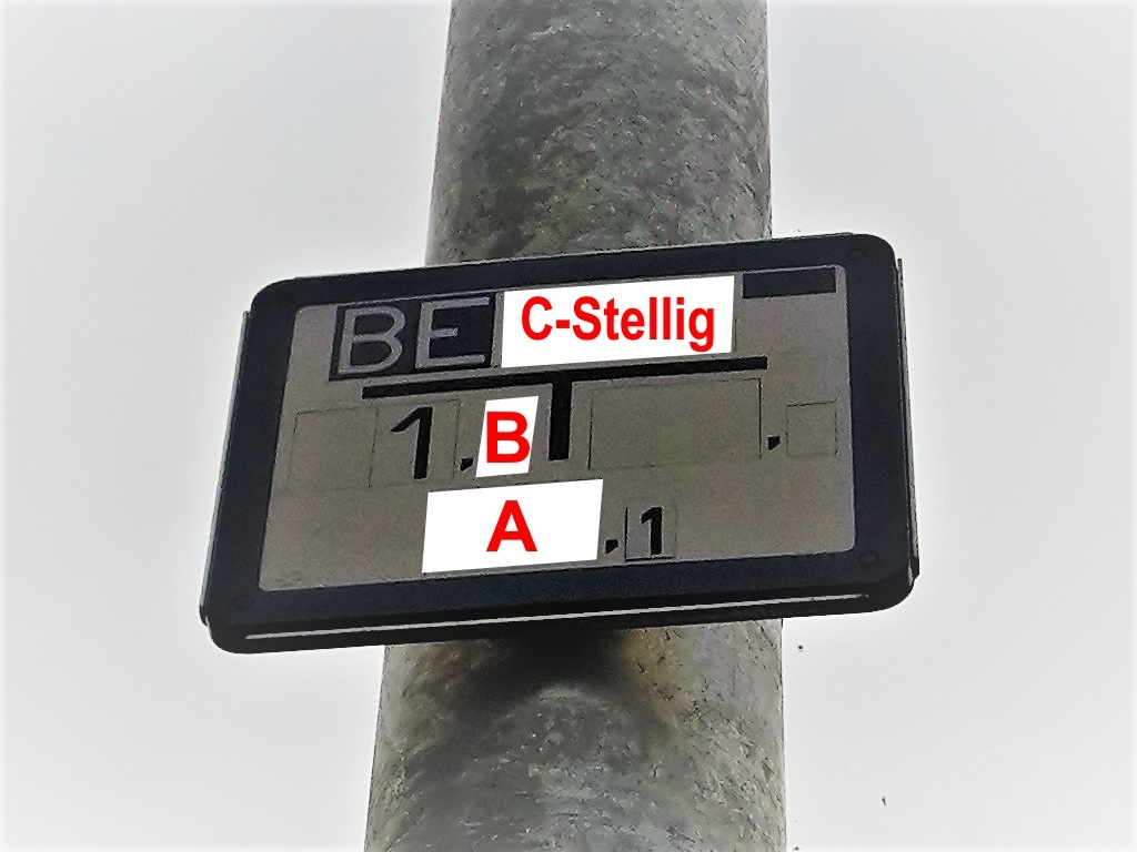 Schild mit Informationen