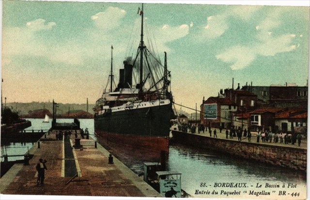 Ecluse : entrée du paquebot Magellan