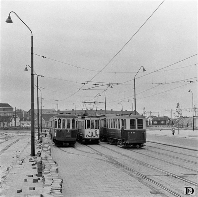 Historische foto van het emplacement