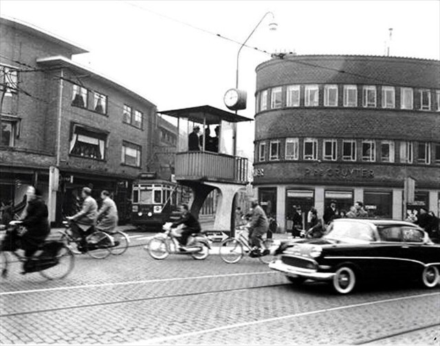 Historische foto van de halte