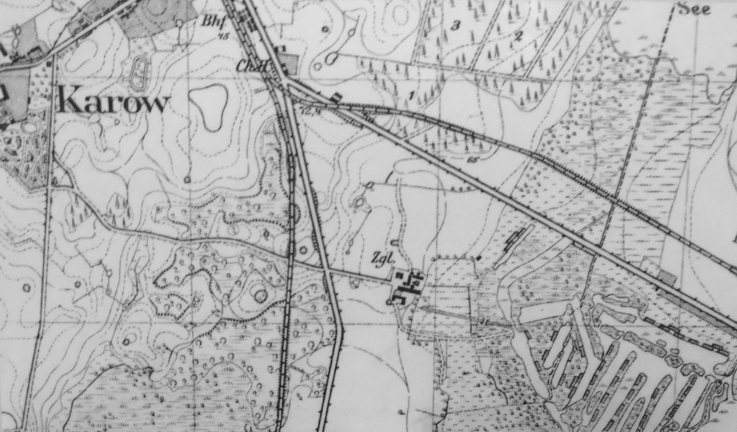 Ausschnitt eines Messtischblatts