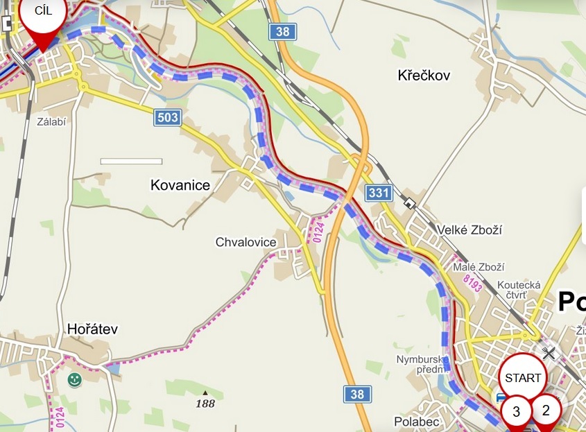 Trada Poděbrady - Nymburk