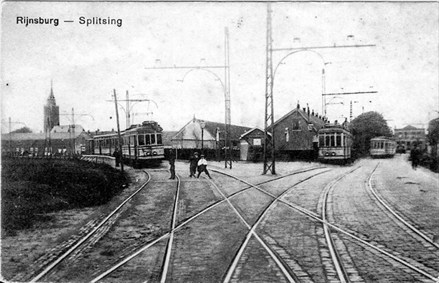 Historische foto van de halte