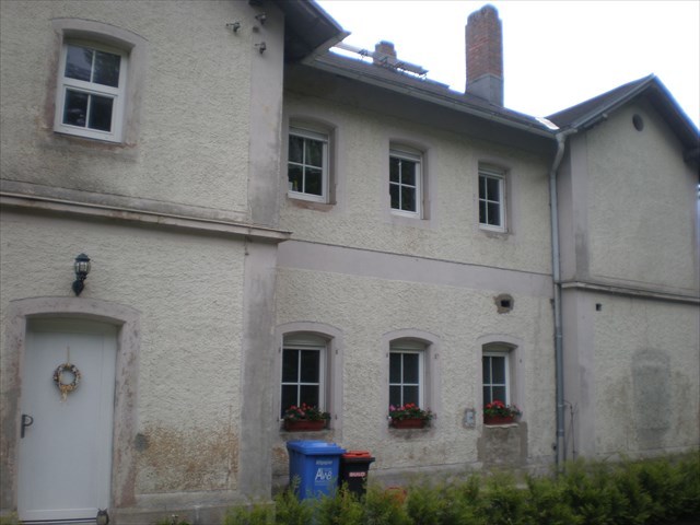 Alte Ansicht der Rückseite der Station Falls.