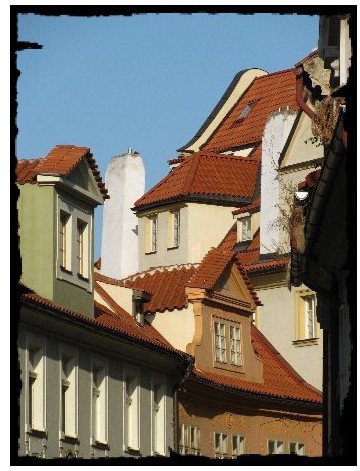 strechy Míšenské ulice na Malé Strane