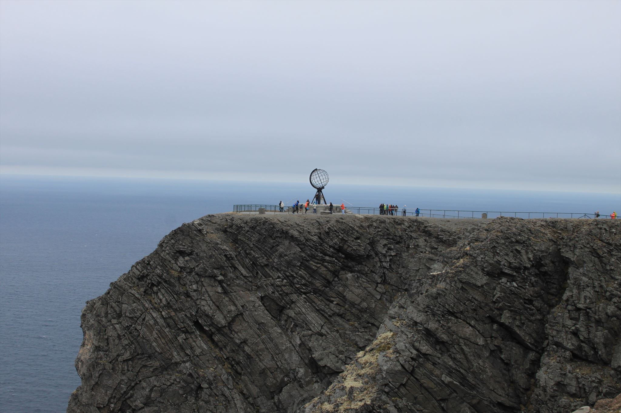 Nordkappin the Globe kuvattuna kesäkuussa 2017 Globe