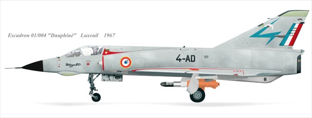 Profil du Mirage IIIE aux couleurs du Dauphiné