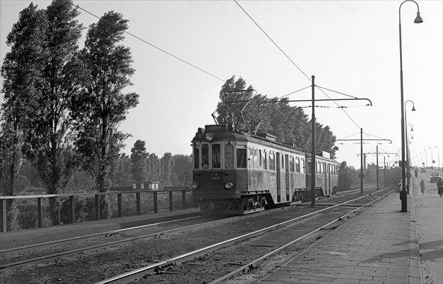 Historische foto van de halte