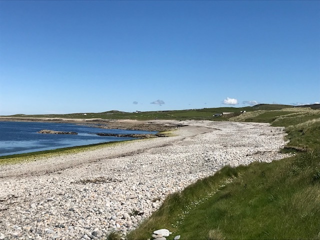 Hyskeir (Oigh Sgier) Lighthouse viewed from close to the landing steps!