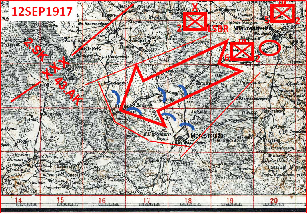 Kauja pie Peļņu mājām 12. septembrī