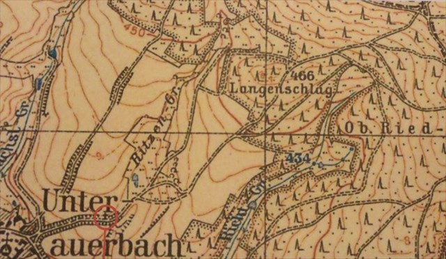 Standort des alten Wegkreuzes