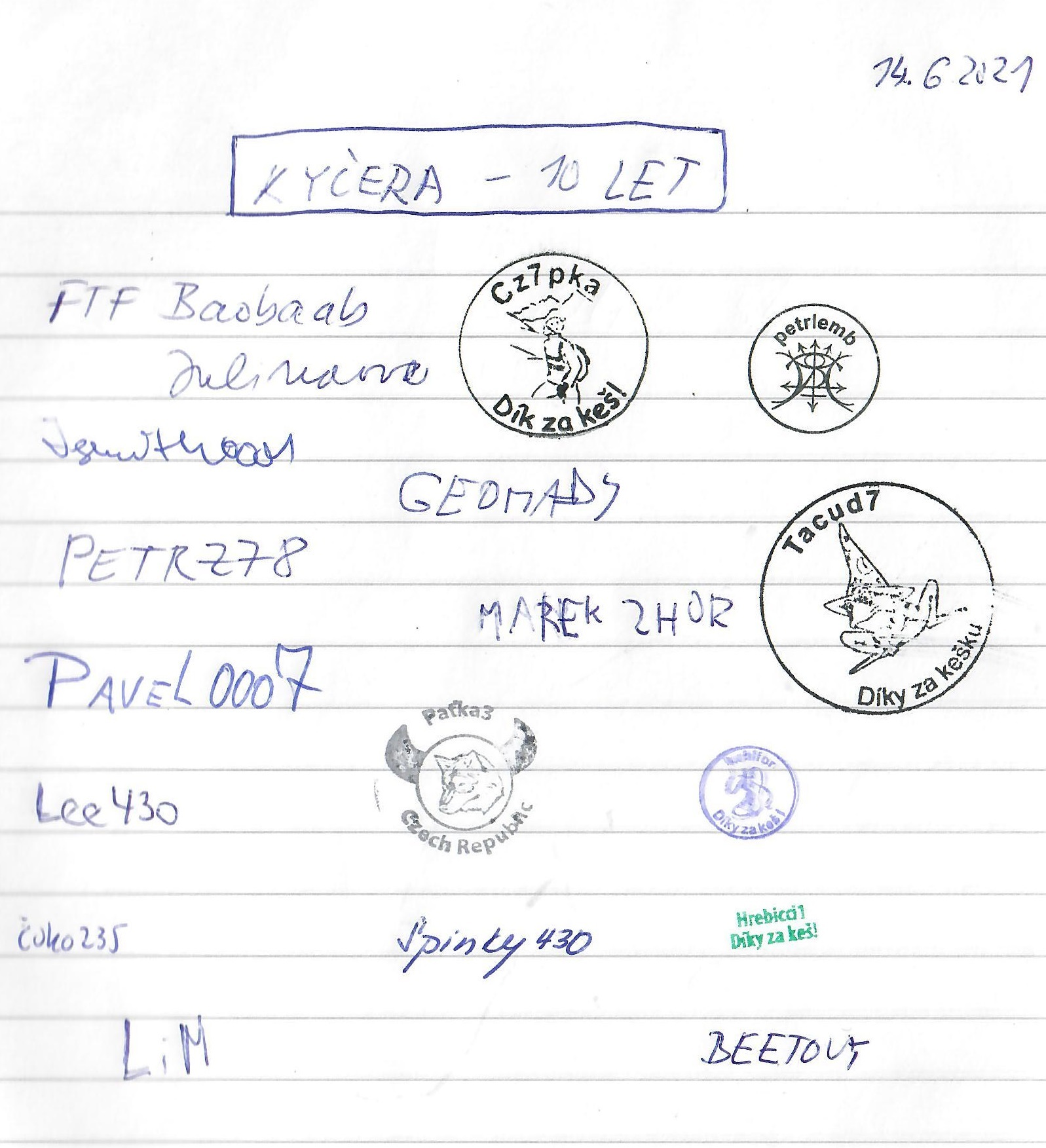 Logbook Logbook