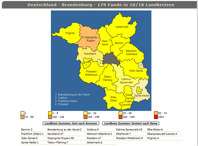 Brandenburg, Stand: 27.11.2016 