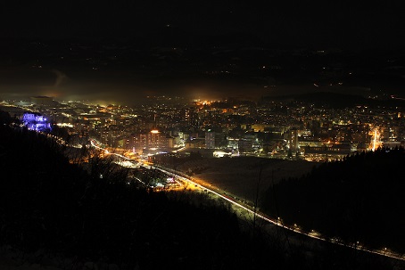 Night view from Koželj