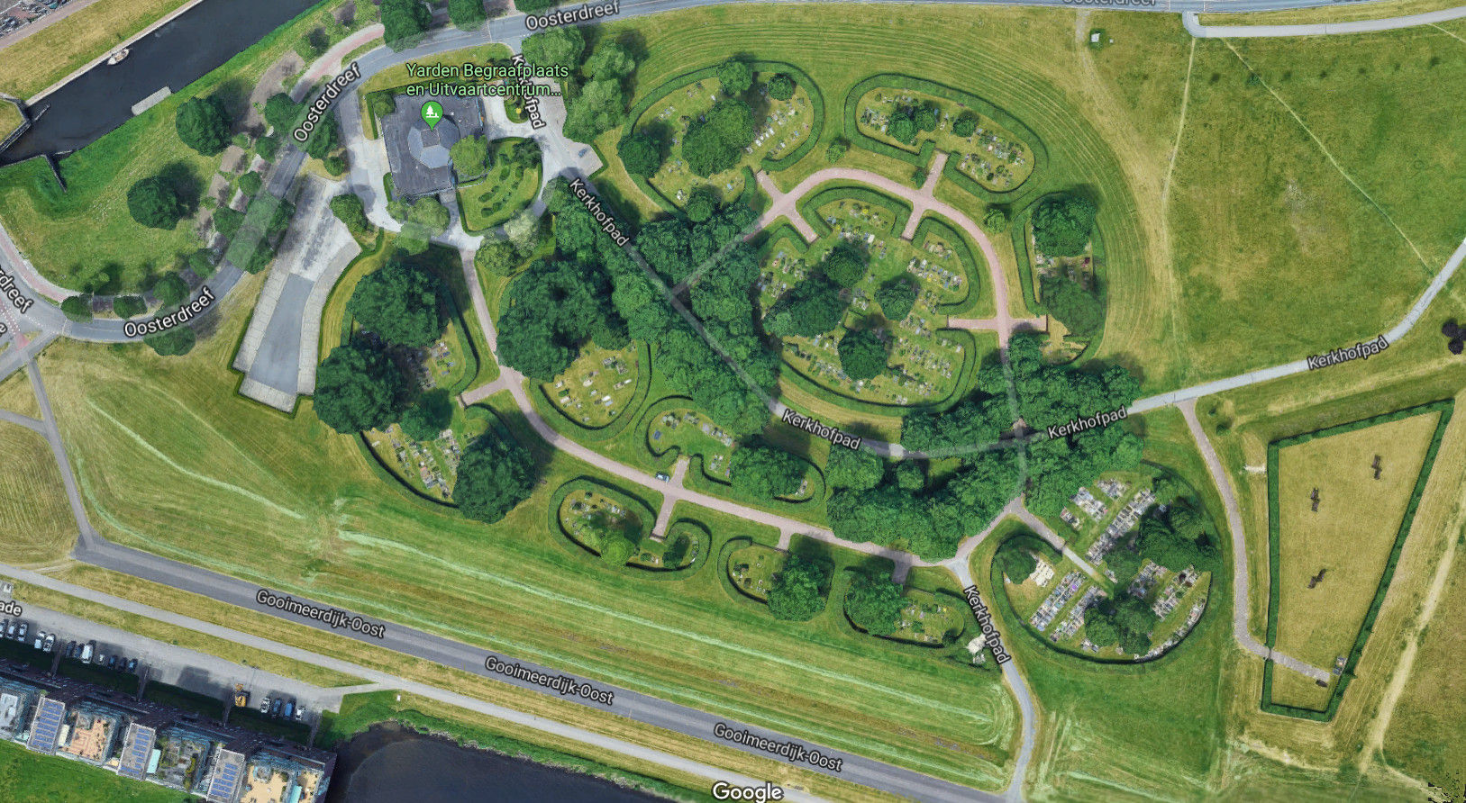 De begraafplaats in Almere Haven