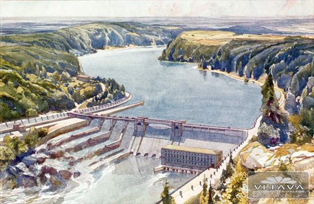 původní návrh přehrady