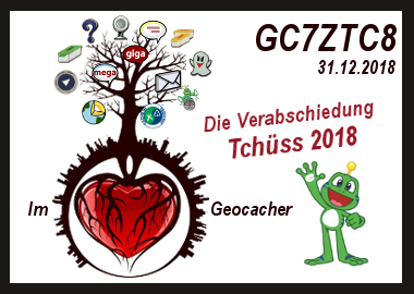 Im ❤ Geocacher - Verabschieden wir das Jahr 2018