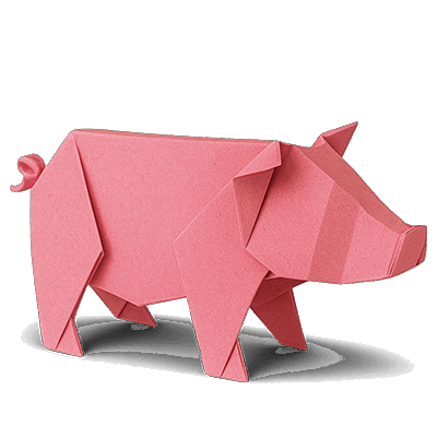 Pig - Origami animals