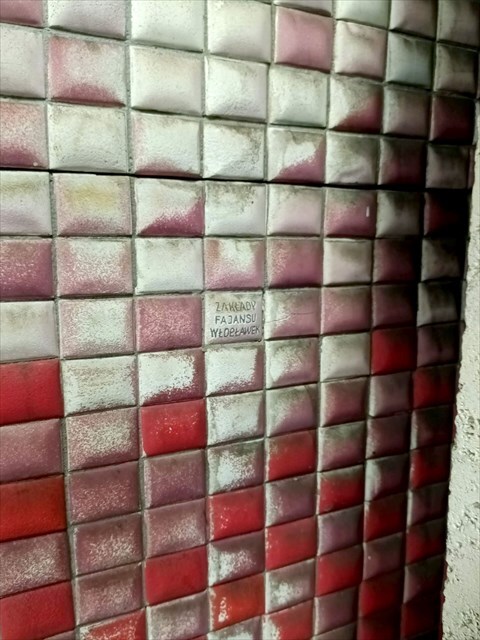 Mozaika Fangora - detal ceramicznych płytek