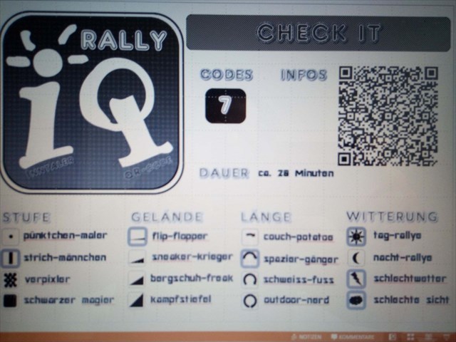 IQ-Rally Check-It Startpage