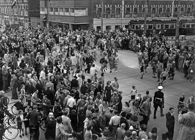 Historische foto van de halte