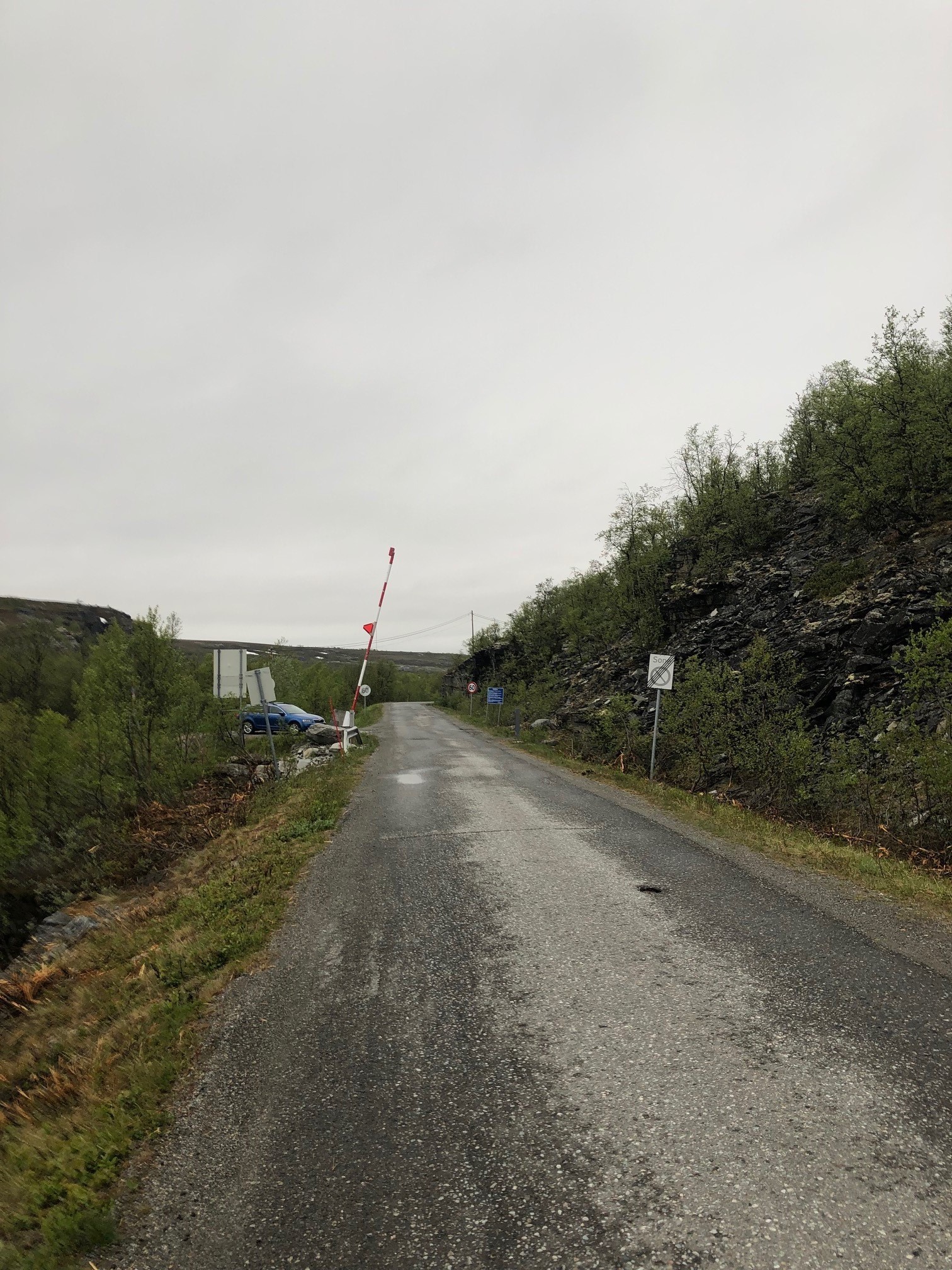 Bommen sett fra det smaleste punktet/The barrier seen from the narrowest point