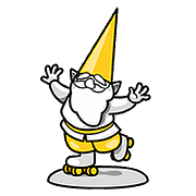 Yellow GIFF gnome