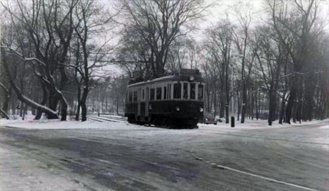 Historische foto van de halte