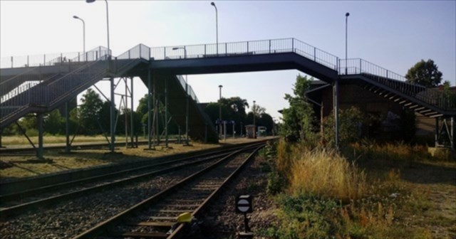 Blick auf das Bahnhofsgelände 2019