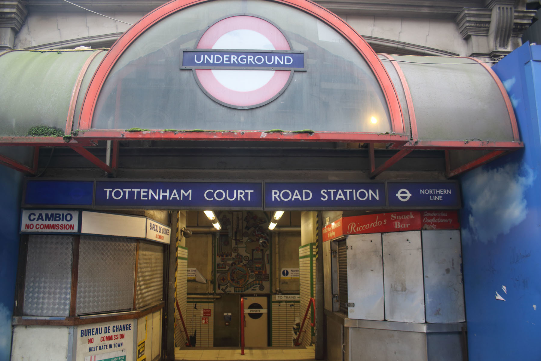 Former face of Tottenham Court Station