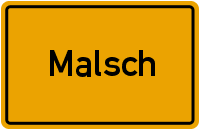 Ortsschild Malsch