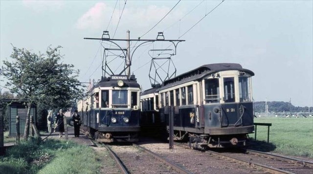 Historische foto van de halte