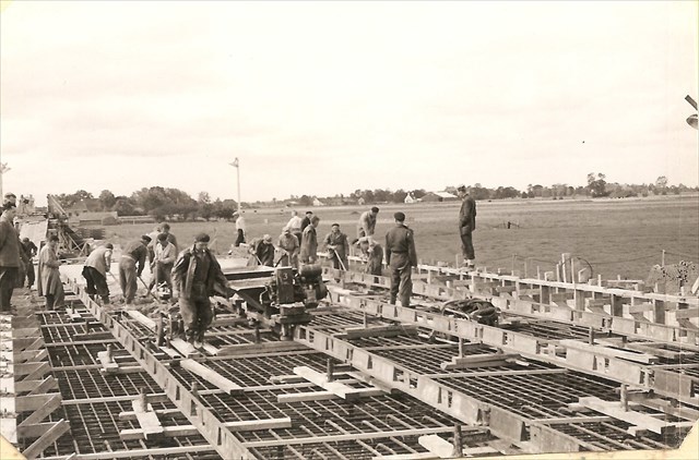 Aanleg van het viaduct