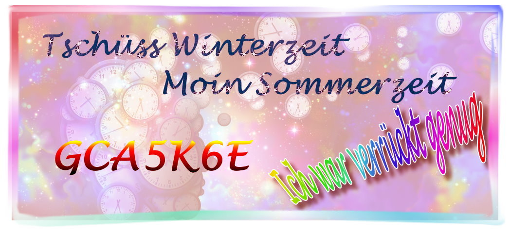 Tschüss Winterzeit Moin Sommerzeit GCA5K6E
