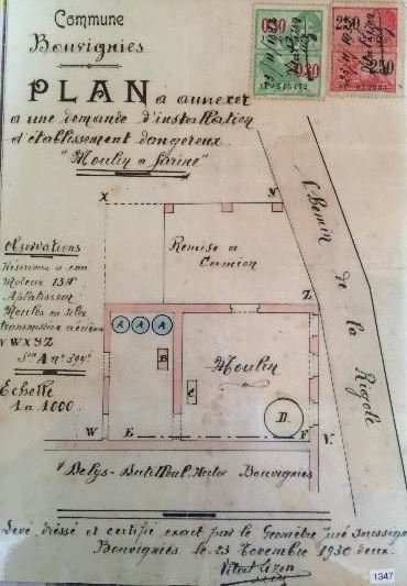 plan du Moulin Delys