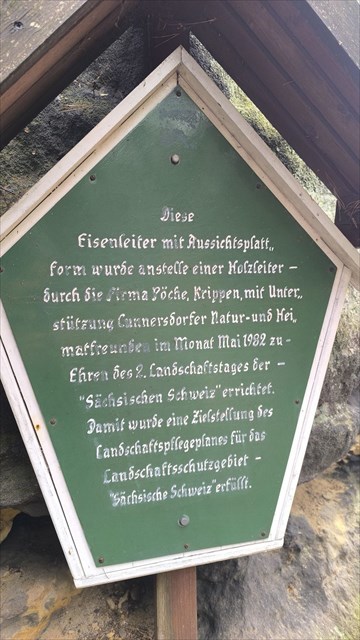 fehlende Tafel am Katzstein