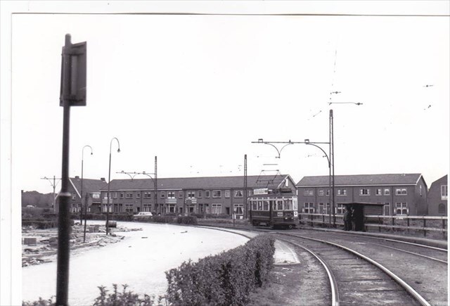 Historische foto van de halte