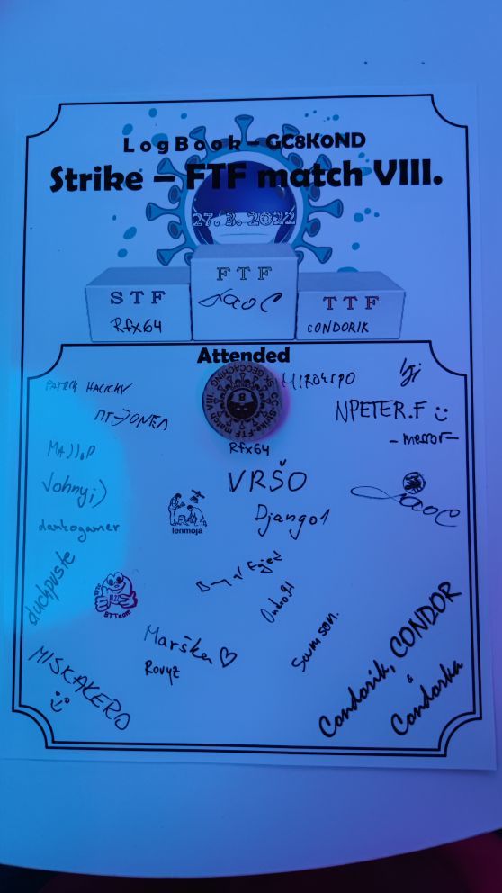 Strike - FTF match 8. - LogBook