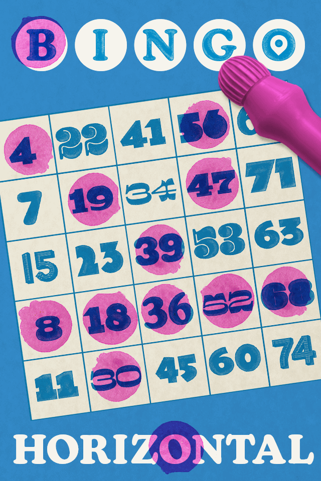 Bingo 2026: Horizontal Bingo