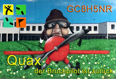 Logo Quax, der Bruchpilot, ist zurück