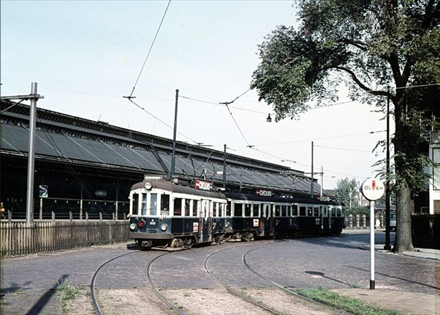 Historische foto van de halte