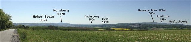 Aussicht von Süden bis Westen (ungefähr)