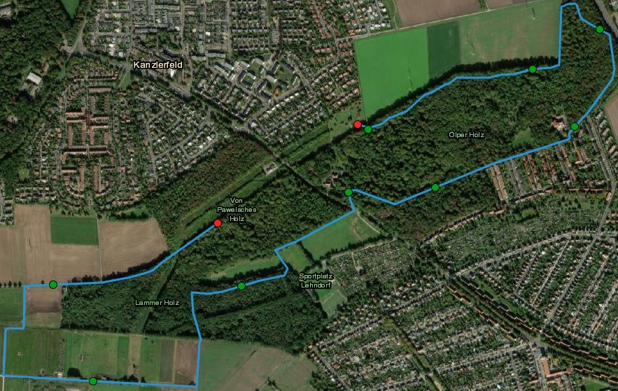 Ueberblick ueber die Route