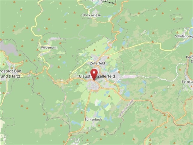 [OSM-Karte, Clausthal-Zellerfelds zentralster Zipfel]