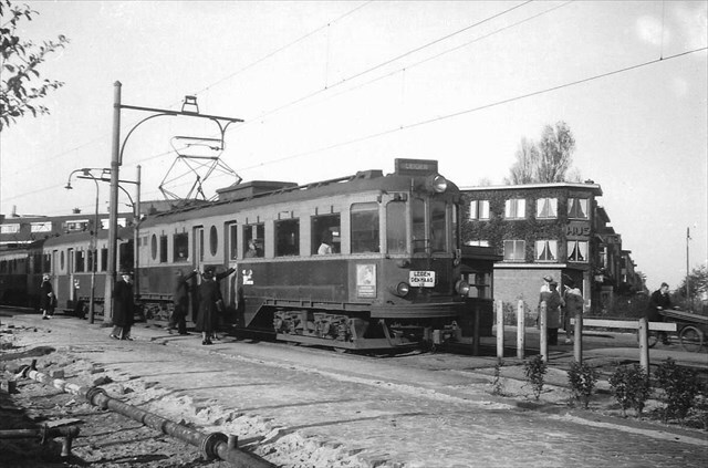 Historische foto van de halte